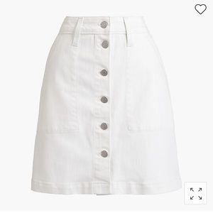 Jcrew Factory denim button front mini skirt